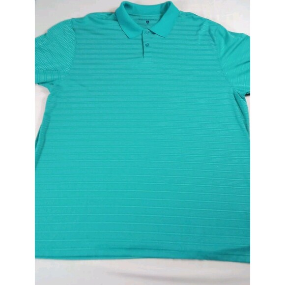 Men's Saddlebred Turquoise/Teal Polo Shirt XLT / Extra Large Tall - Picture 3 of 11